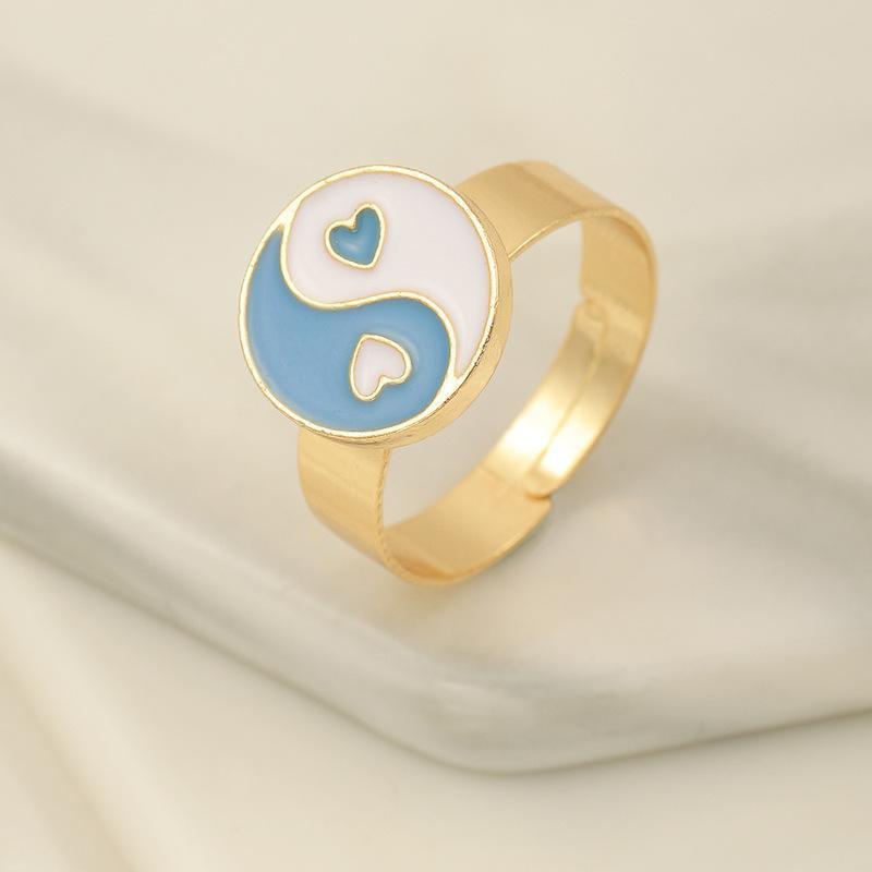 Womens Adjustable Alloy Rings With Drop Design Fashionable Daisy Tulip Gossip And Love Trendy Blogger Inspired