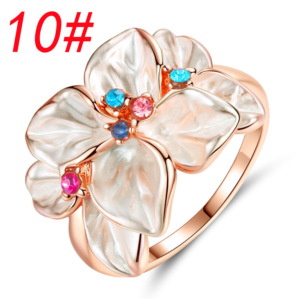 Geometric Design Copper Ring For Women Electroplated Jewelry European Inspired Fashion Accessory Timeless Style