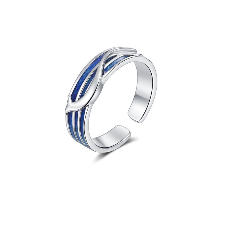 S925 Silver Couple Rings Animal Pattern Matching Rings For Men And Women Anniversary Gift Jewelry Elegant Look