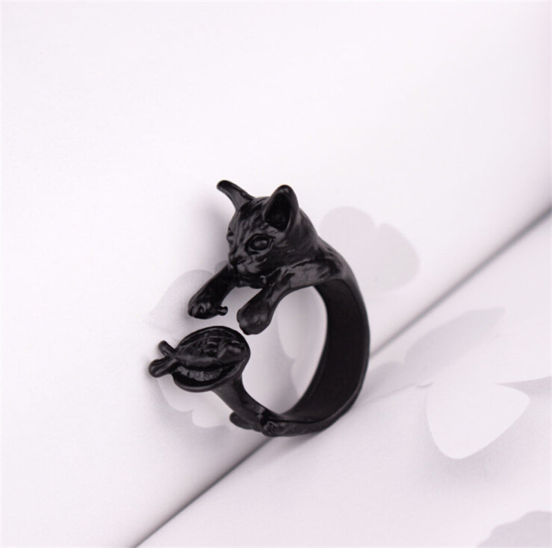 Womens Animal Rings Fashion Alloy Electroplate Adjustable Rings Trendy Finger Rings For Women And Girls Lovely