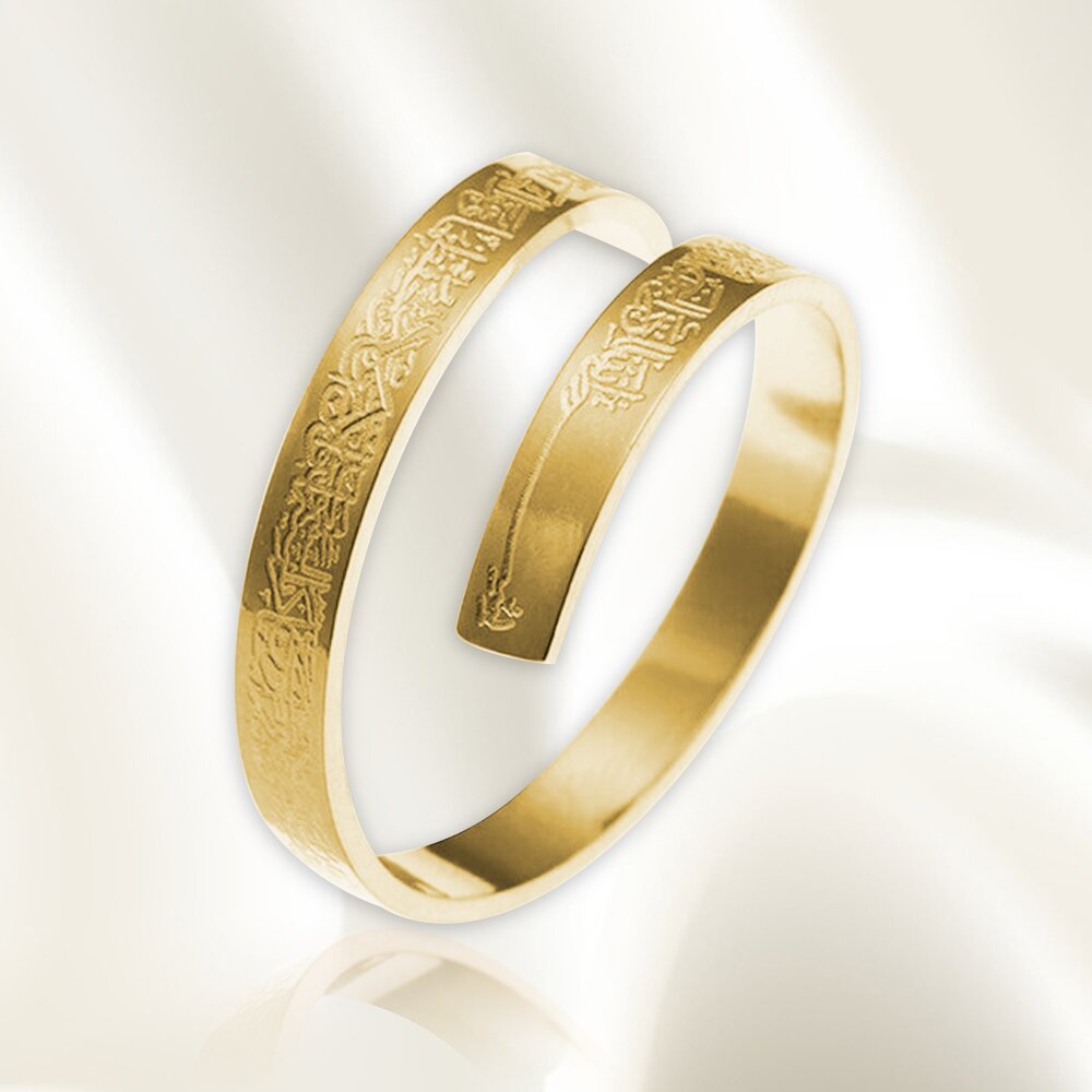 Titanium Cross Ring Asymmetric Design Gold Plated Fashion Ring Polished Finish Statement Ring Jewelry Gift For