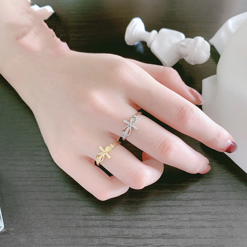 Sterling Silver Micro Diamond Cross Ring Lightweight 9x13mm Fashion Ring Gift For Him Or Her White Gold Golden