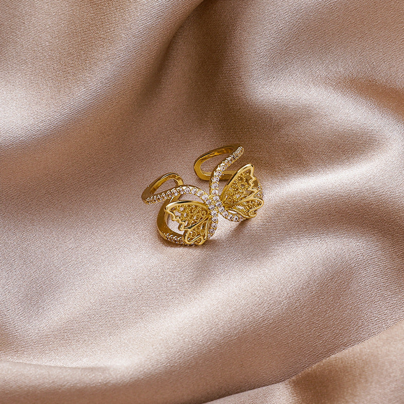 Copper Rings For Women Geometric Index Finger Ring Electroplated Retro Style Jewelry For Everyday Wear Gift Idea