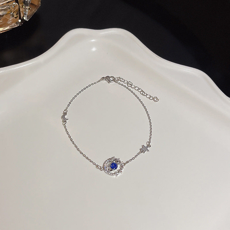 Womens Copper Bracelet With Zircon Flower Pearl Elegant Electroplated Bracelet Affordable Jewelry Gift For Her