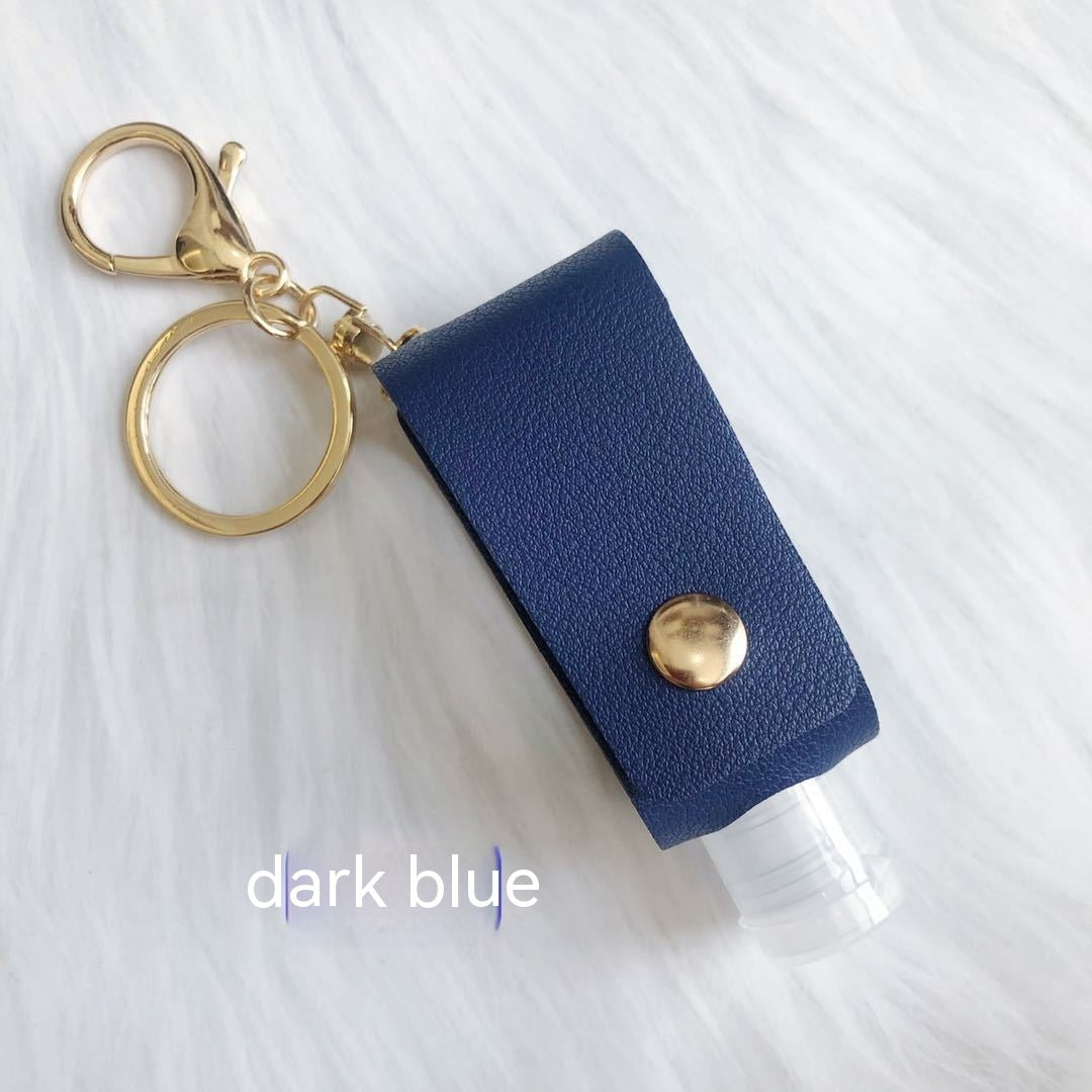 Leather Key Chain T Shape Durable Key Holder Stylish Key Ring For Everyday Carry Sky Blue Durable Everyday Use