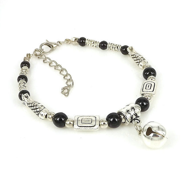 Unisex Bracelet With Tibetan Silver Beads Bohemian Ethnic Fashion Jewelry Travel Accessory And Trade Show Gift