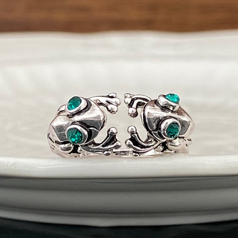 Frog Ring Personalized Acrylic Jewelry Statement Ring Fashionable Animal Accessory for European American Style