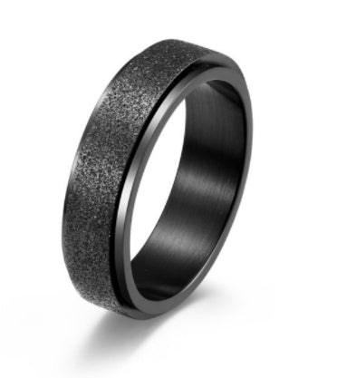 Spinner Ring Rotating Fidget Ring Alloy Metal Band Stress Reduction Durable Design Stylish Band Various Colors