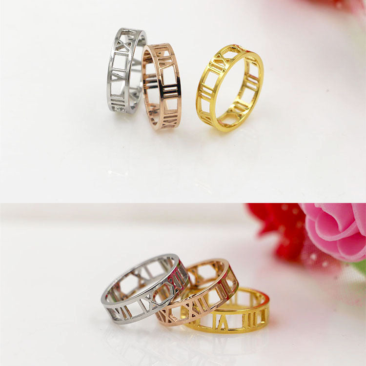 Titanium Steel 18K Couple Ring For Men And Women Elegant Modern Anniversary Jewelry Durable Love Token For All