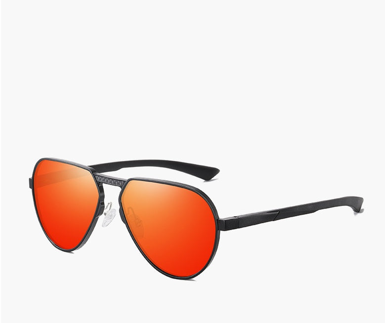 Polarized Sunglasses For Men And Women Aluminum Magnesium Alloy Frame Large Metal Frame TAC Lenses UV Protection