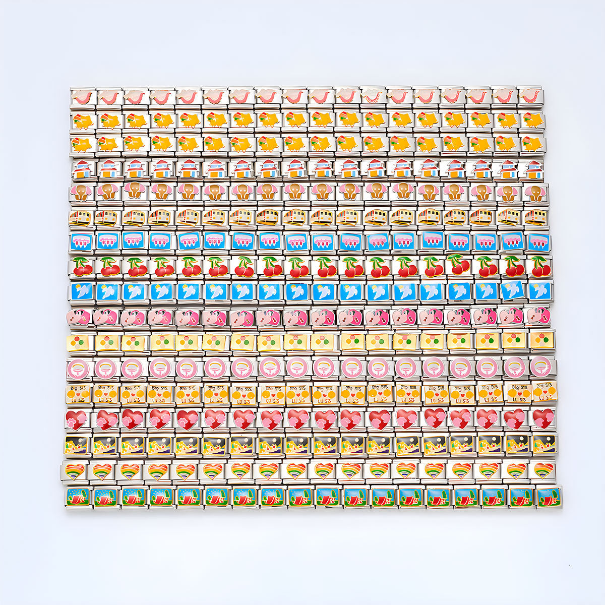 Unisex Stainless Steel Bracelet Cartoon Heart Bracelet Combination Decorative Bracelet Fashion Jewelry For Men