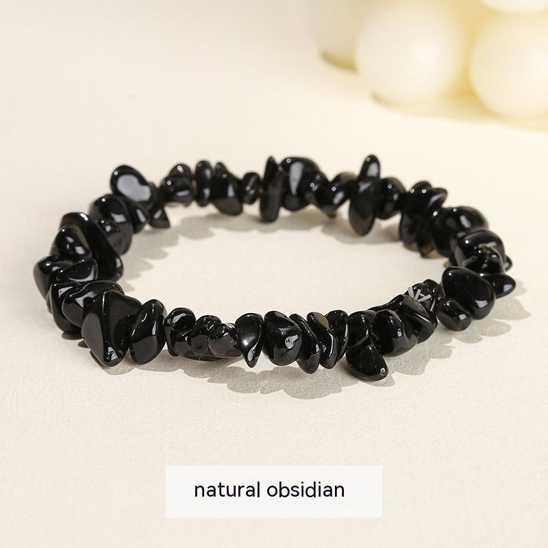 Handmade Natural Crystal Gravel Bracelet Agate Aventurine Irregular Chips Bracelet Women Unique Jewelry Gifts