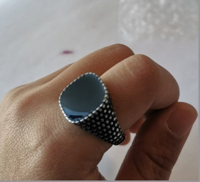 Mens Stainless Steel Totem Ring Engraved Symbolic Statement Fashion Accessory For Everyday Wear Unisex Durable