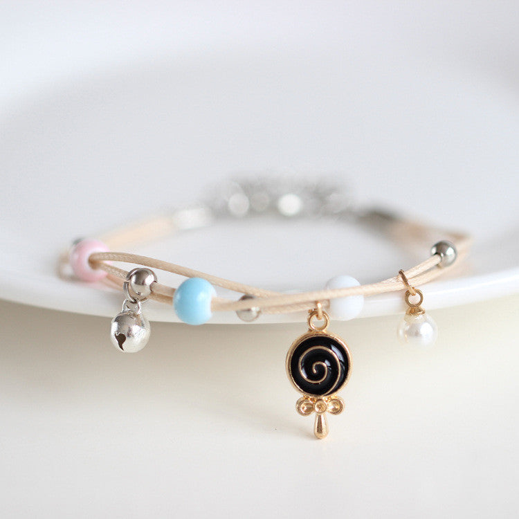 Womens Hand Knitted Charm Bracelet Hand Woven Alloy Moon Cat Design For Girls And Friends Gifts For Moms Gifts Style