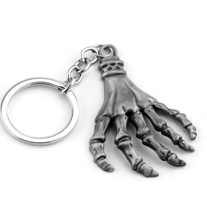 Skull Palm Keychain Alloy Pendant Electroplated Design Unique Gift For Friends And Family Bag Durable Decor Accessory