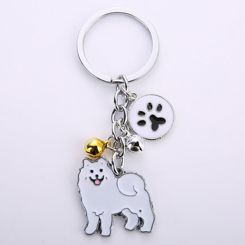 Dog Keyring Metal Pendant Pet Lovers Keyring Decoration Dog Charm For Keys Backpacks Purse Gift Animal Keyring