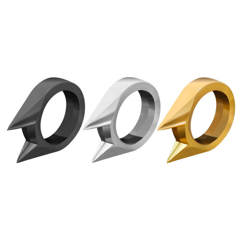 Geometric Metal Ear Cuff Ring 3D Retro Decoration Electroplated Gold White Gold Gun Black 20mm Diameter Ear Ear