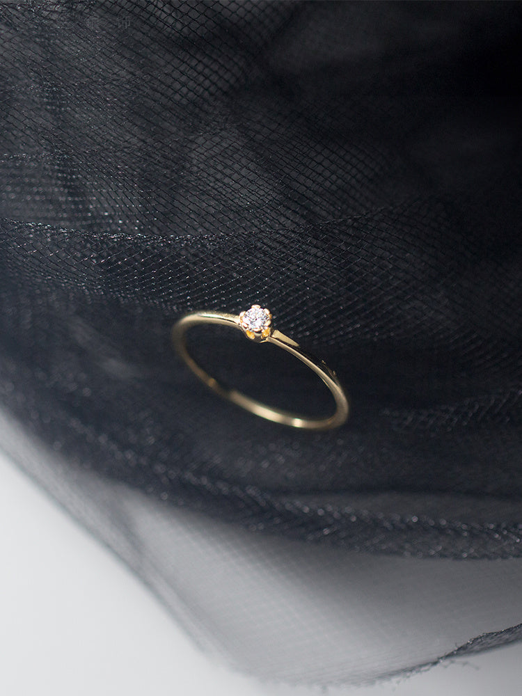 Sterling Silver Ring Elegant Diamond Ring for Women Korean Japanese Tail Style Classic Gift for Her Handcrafted Jewelry