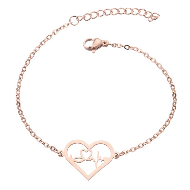 Womens Stainless Steel Bracelet With Elephant Charm Moon Star Charm Electroplated Korean Fashion Jewelry Bangle