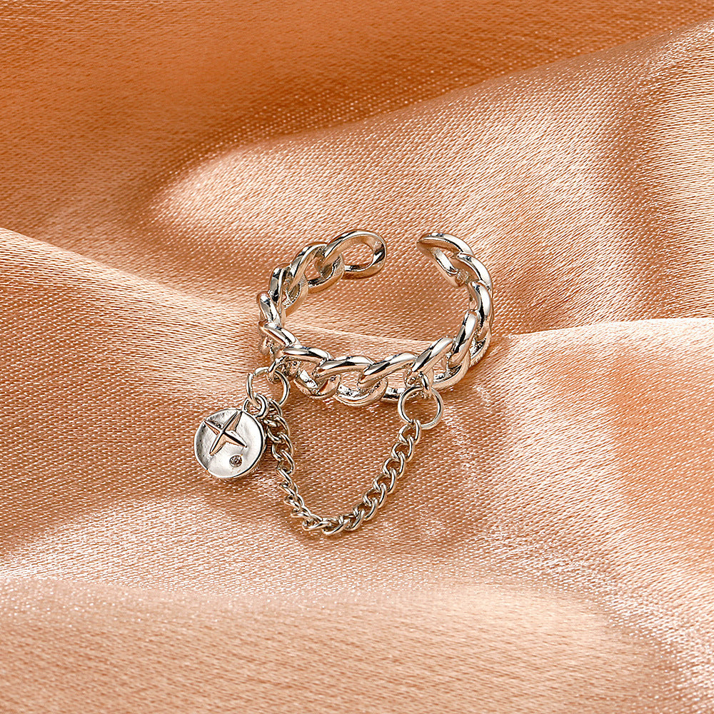 Womens Vintage Geometric Copper Index Finger Ring Fashion Jewelry High Quality Finish And Beautiful Appearance