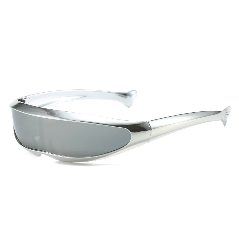 Unisex Dolphin Sunglasses for Outdoor Sports and Cycling with Polycarbonate Lenses and Flexible Normal Frame Design