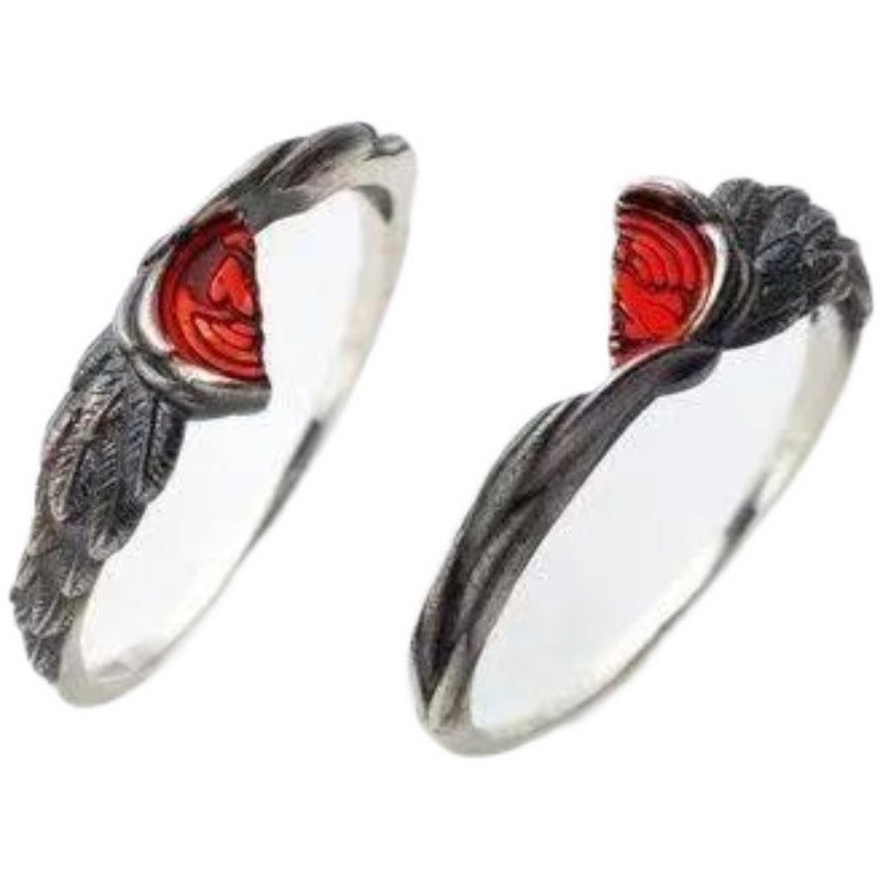 Ring Ring Silver Opening Adjustable Copper Geometric Unisex White Rainbow Electroplating Ring Pair Size Rainbow