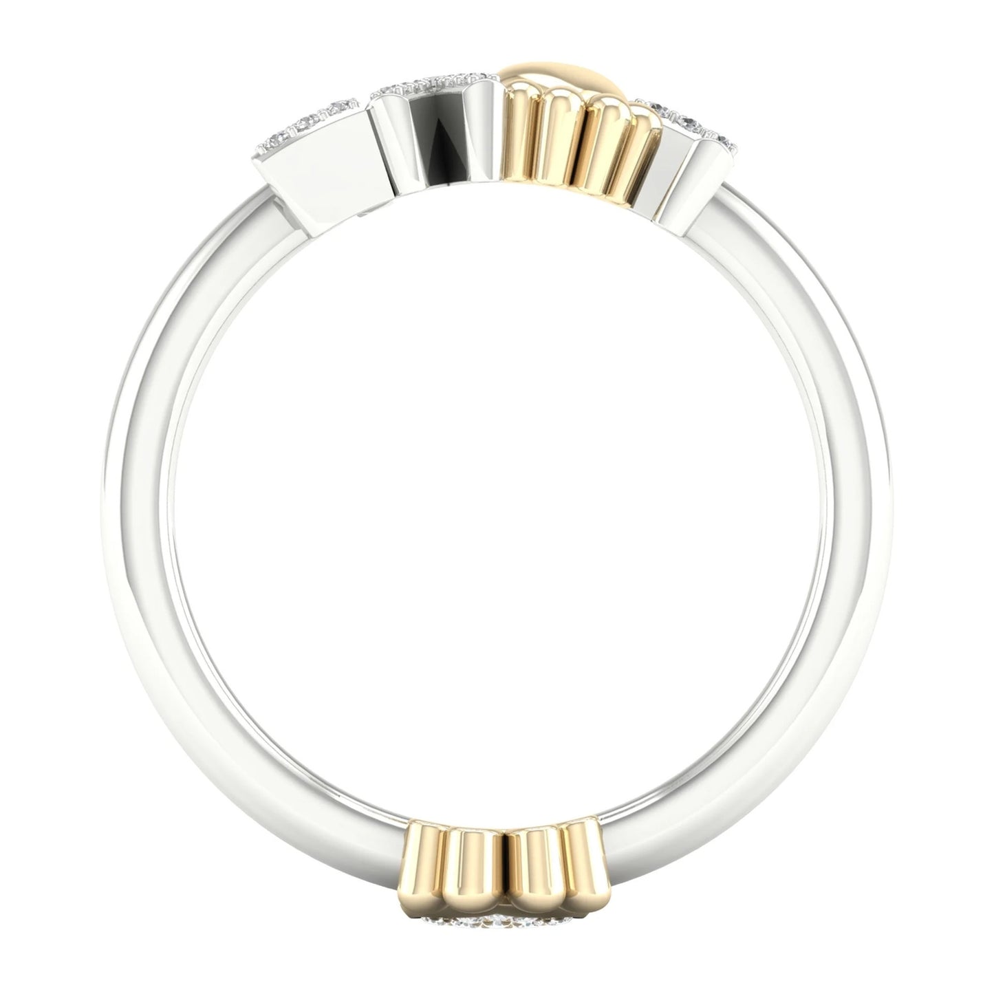 Womens Constellation Two Tone Ring Cats Claw Zinc Alloy Fashion Ring Gold Rose Gold Silver Two Tone Shine Ring