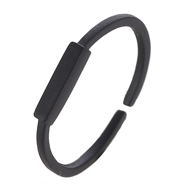 Womens Trendy Ring Japanese Korean Design Index Finger Ring Simple Electroplate Geometric Individually Packed
