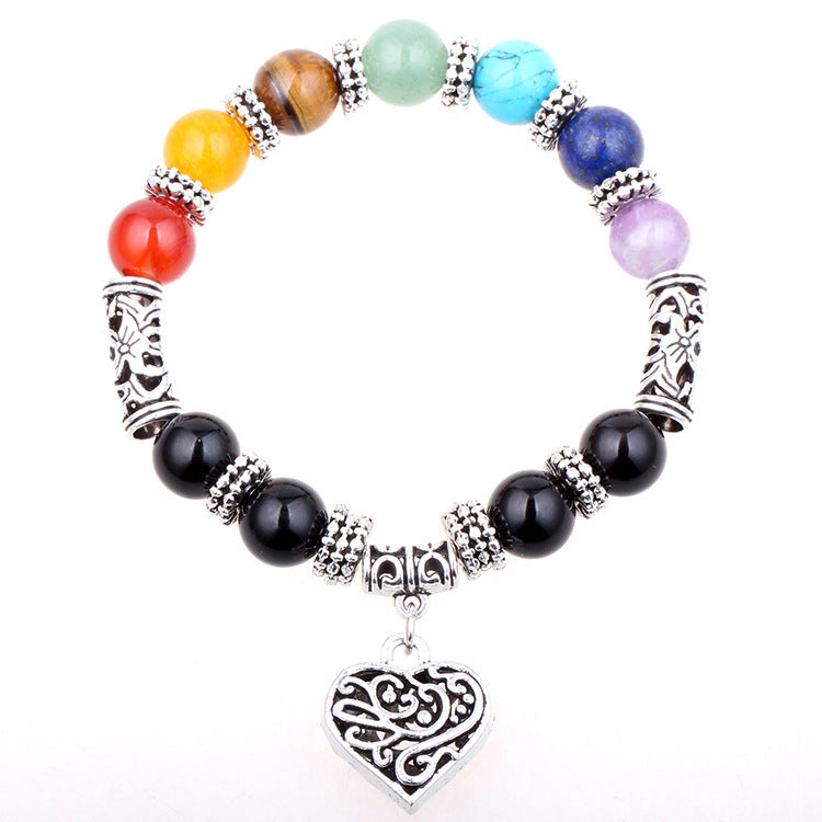 Seven Chakra Balancing Bracelet Adjustable Yoga Energy Wristband Unisex Spiritual Healing Positive Energy Plus