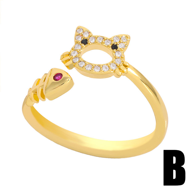 Geometric Copper Ring Electroplated Retro Design Thread Ring For Women Fashion Jewelry Statement Rings Shimmer