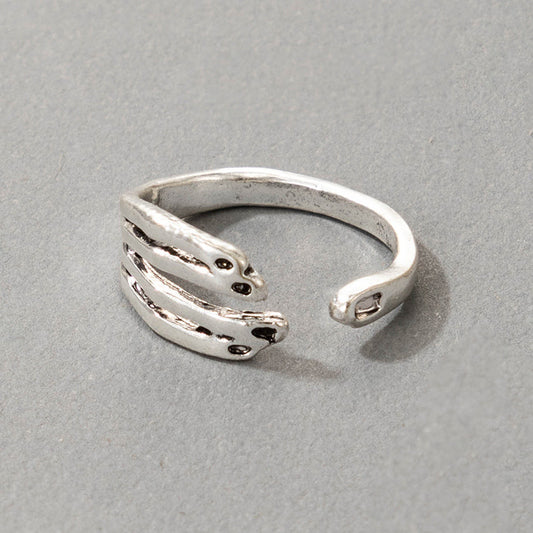 Electroplated Metal Ring Geometric National Ring Individually Packed Ring Holiday Gift Ring One Size Gift Ring