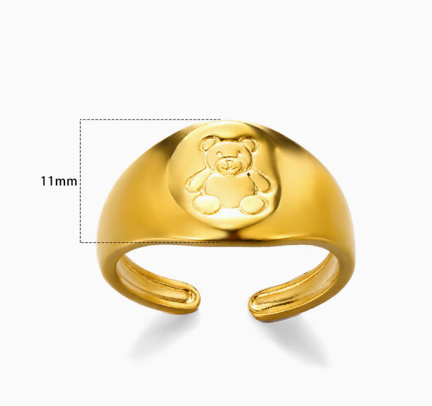 Unisex Lava Ring Electroplated Alloy Gold Silver Jewelry