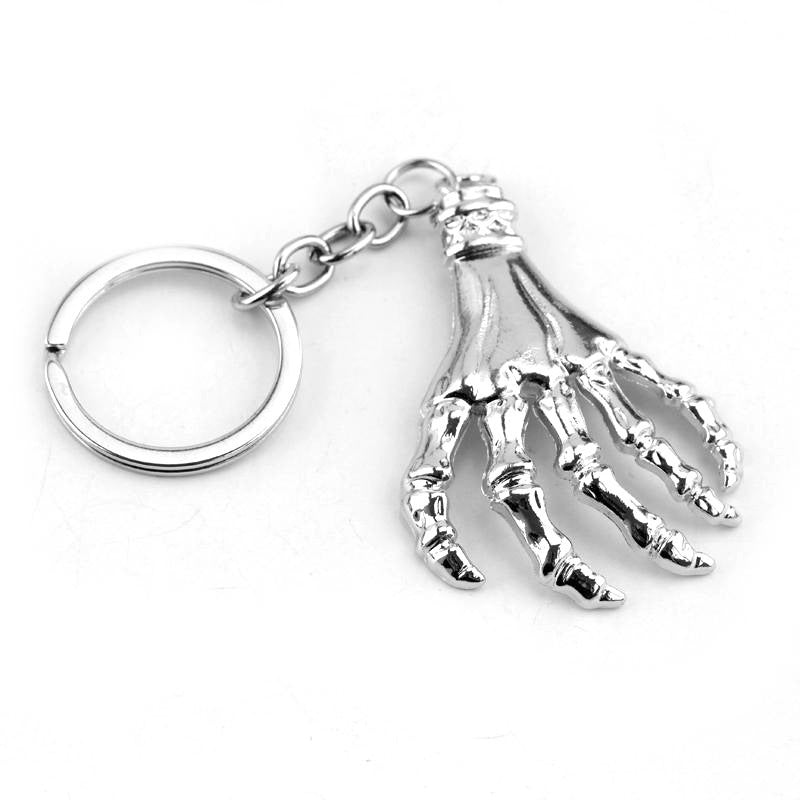 Skull Palm Keychain Alloy Pendant Electroplated Design Unique Gift For Friends And Family Bag Durable Decor Accessory