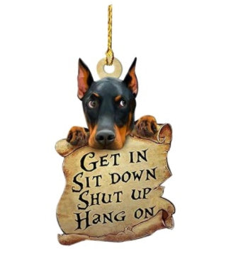 Cute Cartoon Animal Car Hanging Ornament Acrylic Decorative Pendant For Cars Decor Birthday Festival Occasions