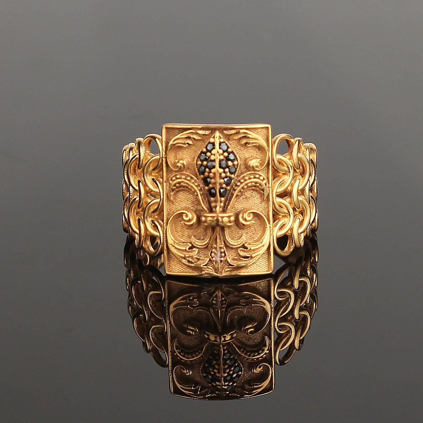 Gold Lion Head Ring Ornament In Zinc Alloy Sizes 7 8 9 10 11 12 13 A Fashion Statement For Everyday Wear Daily