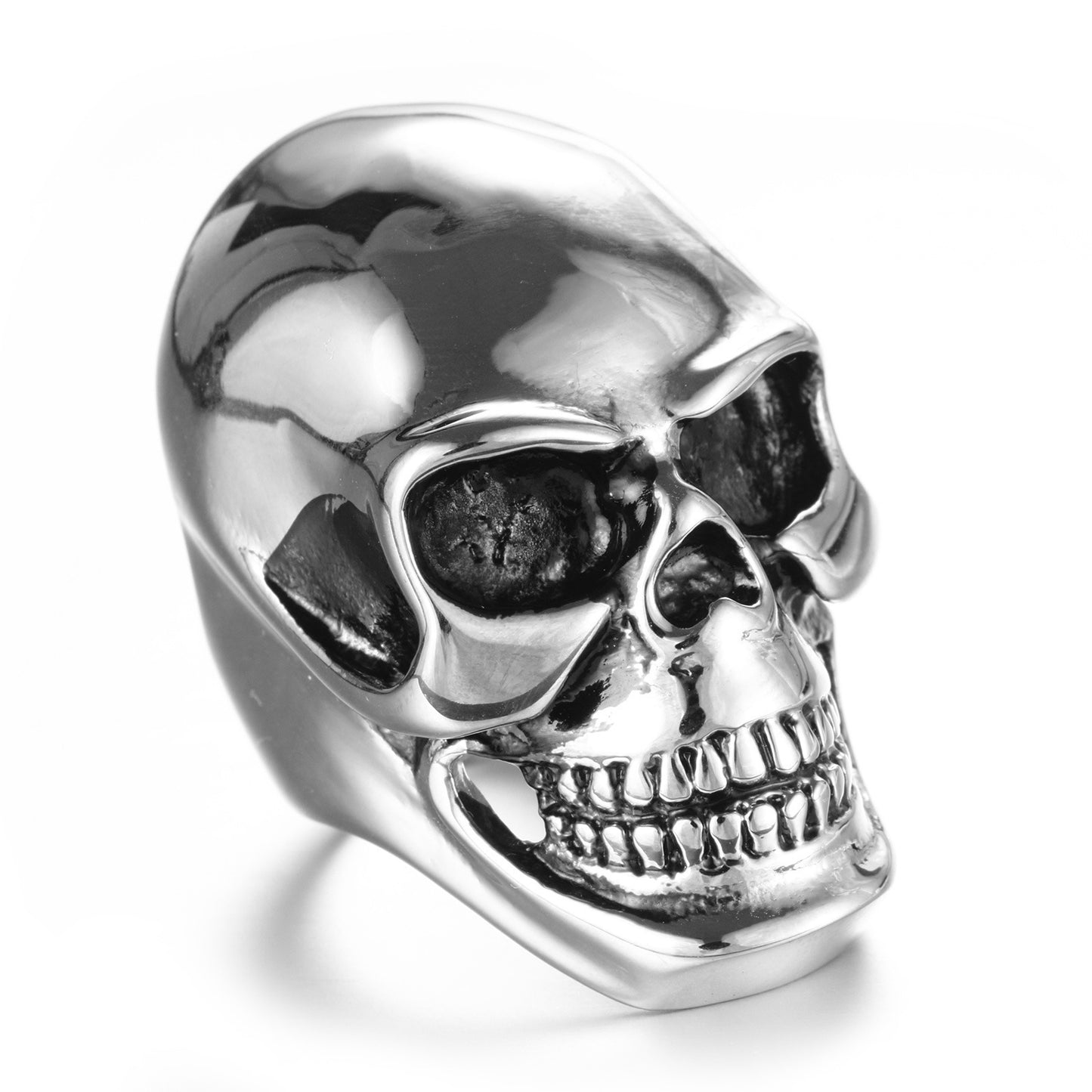Mens Skull Ring Trendy Geometric Alloy Ring Fashion Design Unique Statement Ring Silver Gold Black For Him Now