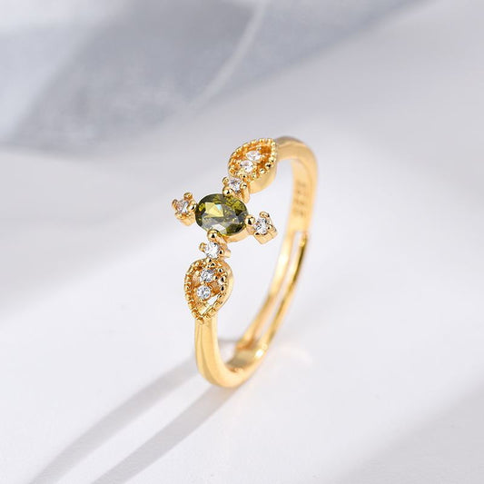 Open Mouth Zircon Ring For Women Diamond Studded Ellipse Geometric Korean Jewelry Everyday Sparkle Always For Her