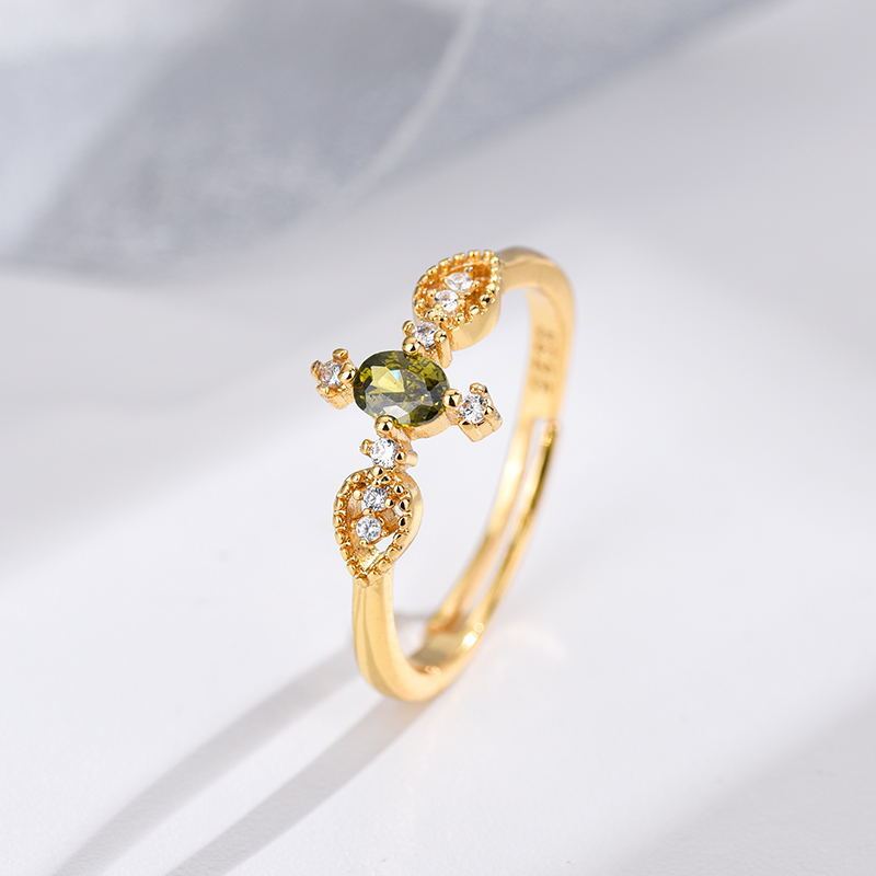 Open Mouth Zircon Ring For Women Diamond Studded Ellipse Geometric Korean Jewelry Everyday Sparkle Always For Her