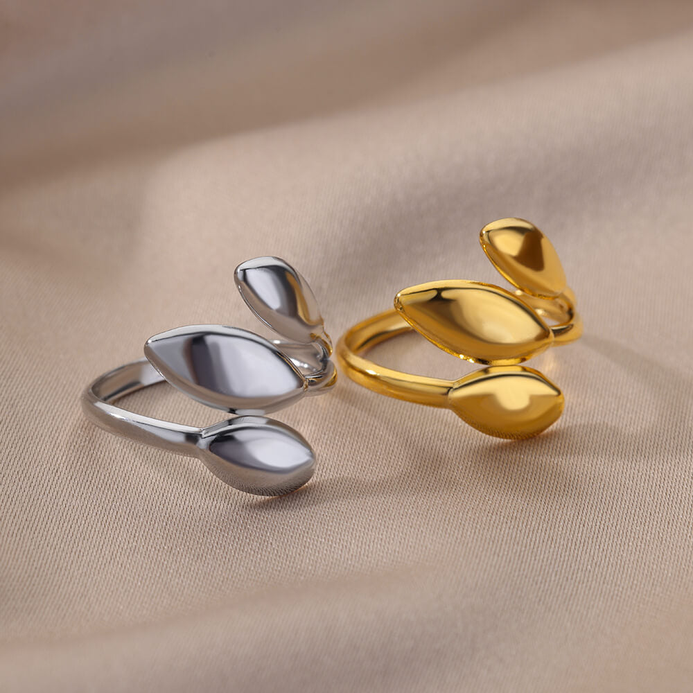 Stainless Steel Ring Geometric Gold Inlay Design Elegant Jewelry For Everyday Occasions And Special Events Wear