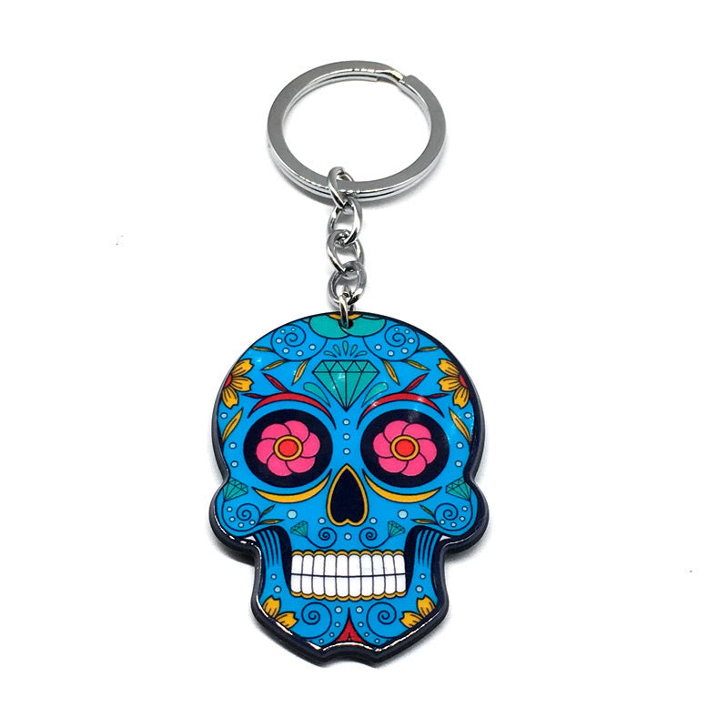 Unisex Skull Keychain Fashionable Plastic Key Ring Trendy Accessory For Bags And Keys Cool Holiday Gift For Gifting