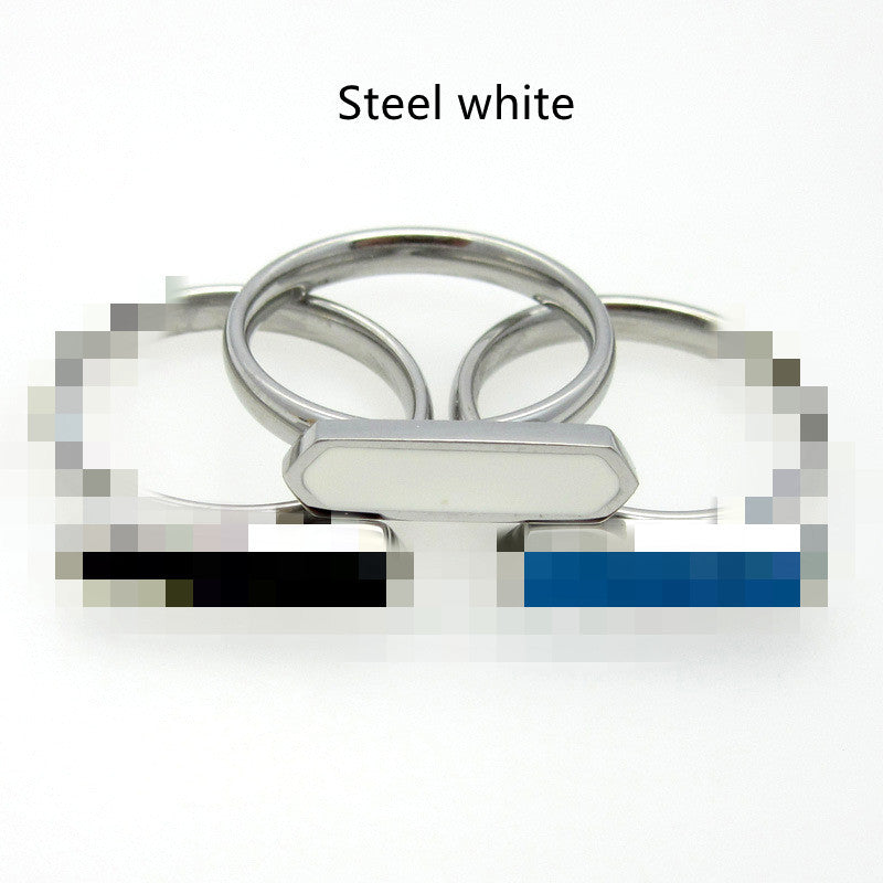 Titanium Steel Dripping Oil Ornamental Ring For Women Fashion Stainless Steel Jewelry 316L Vacuum Plated Shine