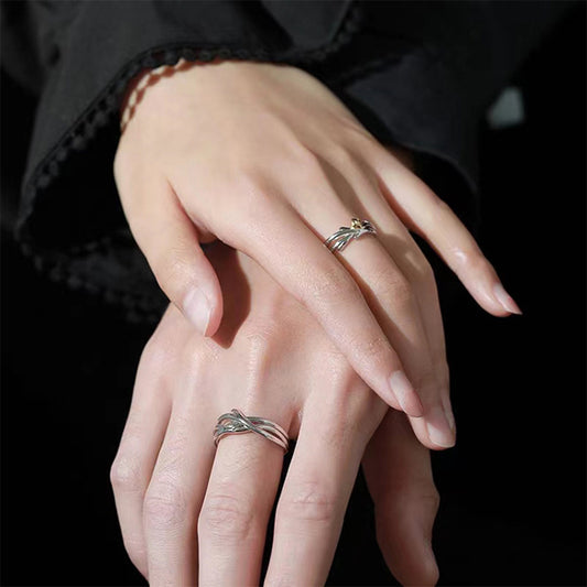 Couple Rings Matching Sets For Him And Her Adjustable Copper Rings Promise Rings Anniversary Gifts Color W0070