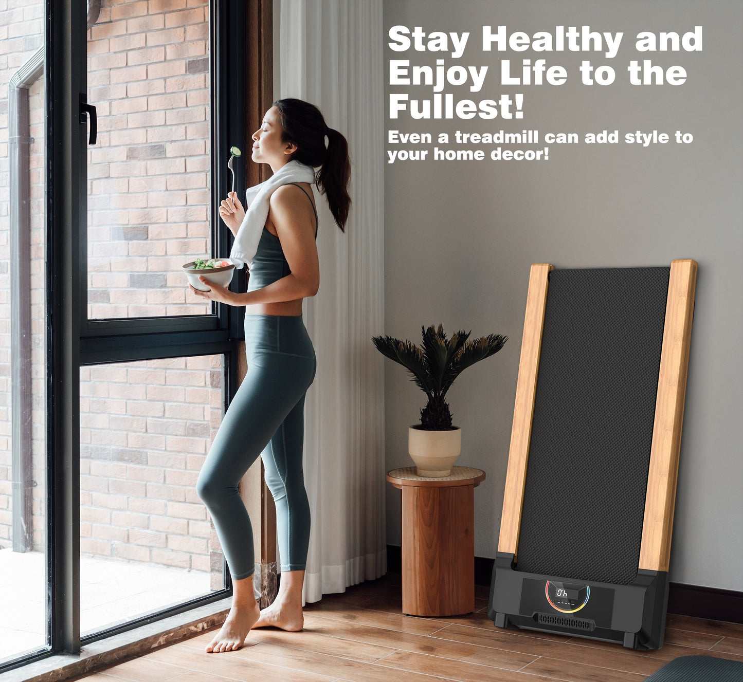 Under Desk Treadmill Walking Pad for Home Office 2.5 HP Motor 0.5-4 MPH Speed 300 LBS Capacity for Walking and Running Includes Remote Control and Batteries