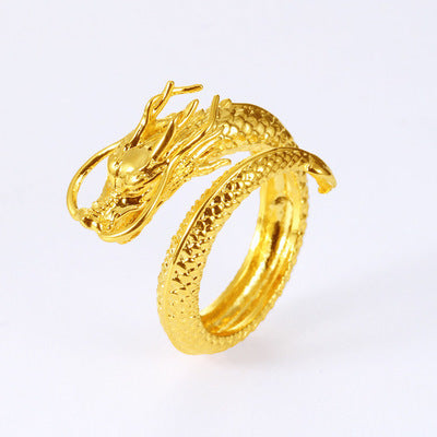 Unisex Zodiac Animal Ring Copper Adjustable Opening Vintage Silver Tone Three Dimensional Design Hand Finished