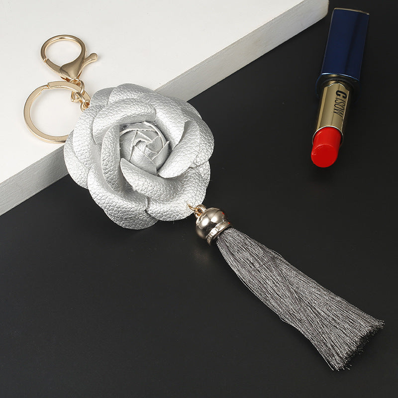 Leather Tassel Keychain for Phone Case and Luggage