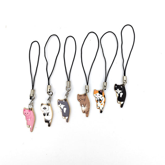 Cute Kitty Pendant Keychain Cat Design Charm For Phone Accessories And Cat Lovers Gift Ideal Gift For Cat Fans