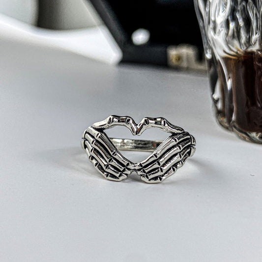 Unisex Geometric Alloy Ring Electroplated Hip Hop Streetwear Palm Ring Everyday Geometric Ring Fashion Jewelry
