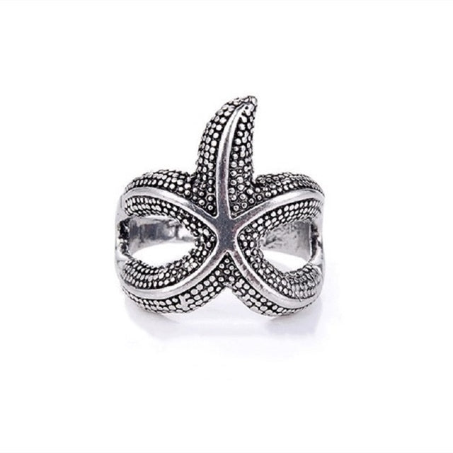 Womens Fashion Rings Set Retro Punkish Gothic Snake Dragon Animal Design Adjustable Alloy Rings Silver Jewelry