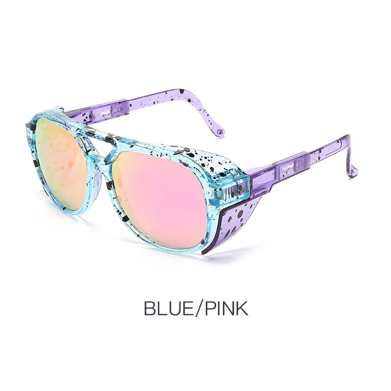 Men Round Sunglasses TAC Lens PC Frame Sun Protection For Driving Cycling Fishing Outdoor Activities Daily Use