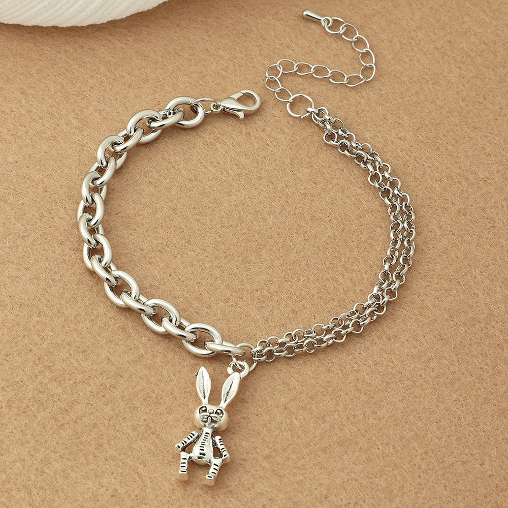 Women Bracelet Set Fashion Metal Bracelets Irregular Design Electroplated Iron Jewelry For Women Stylish Everyday Wear